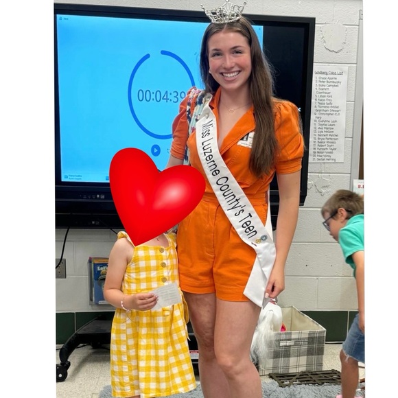 Orange Denim Women's Romper - Picture 11 of 11